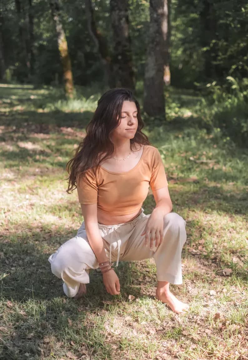 reversible crop top in sand