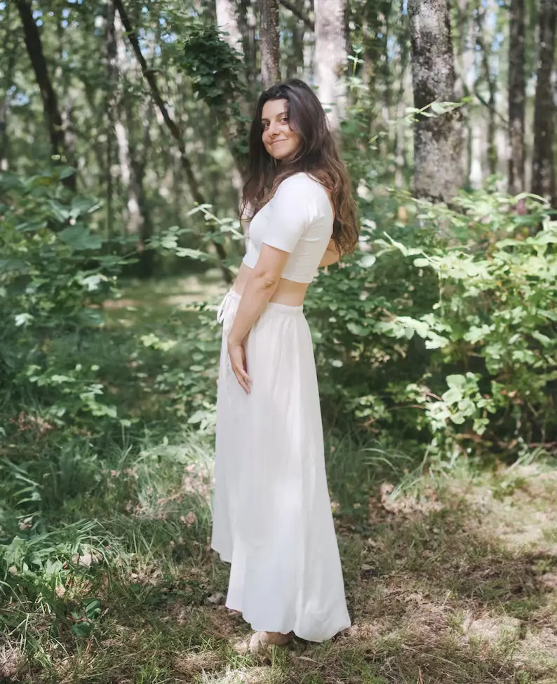 long skirt in kala & bamboo