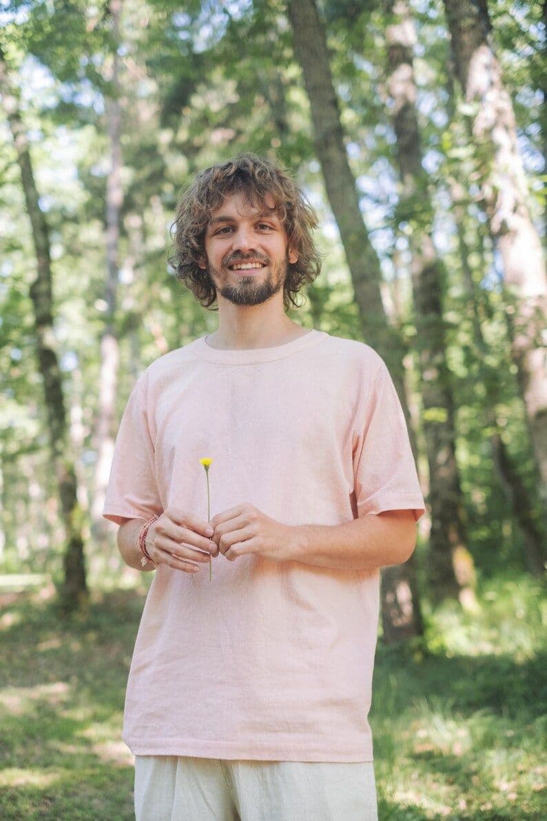 kala yoga tee in light rose